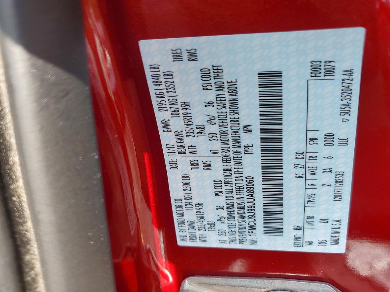 2018 Ford Escape Titanium