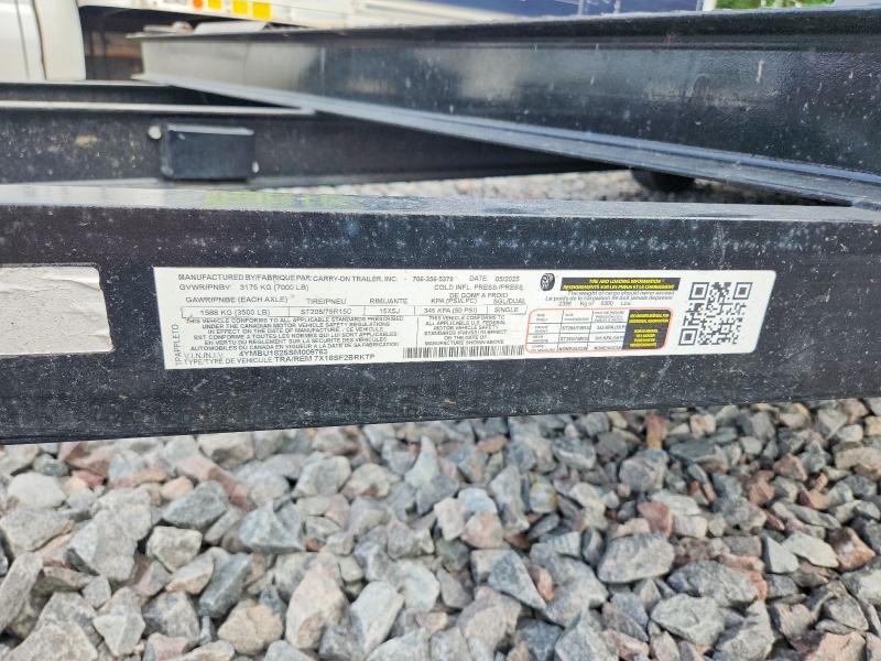 2025 Carry-On 7X18SF2BRKTP Utility Trailer