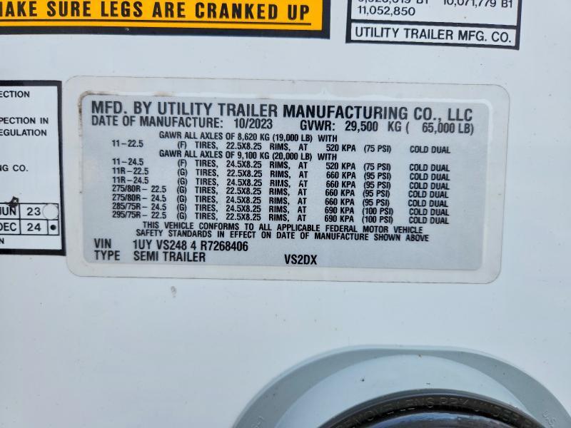 2024 Utility VS2DX DRY Van Trailer