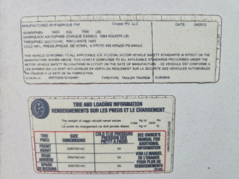 2013 Shadow Cruiser Recreational Vehicle (RV)
