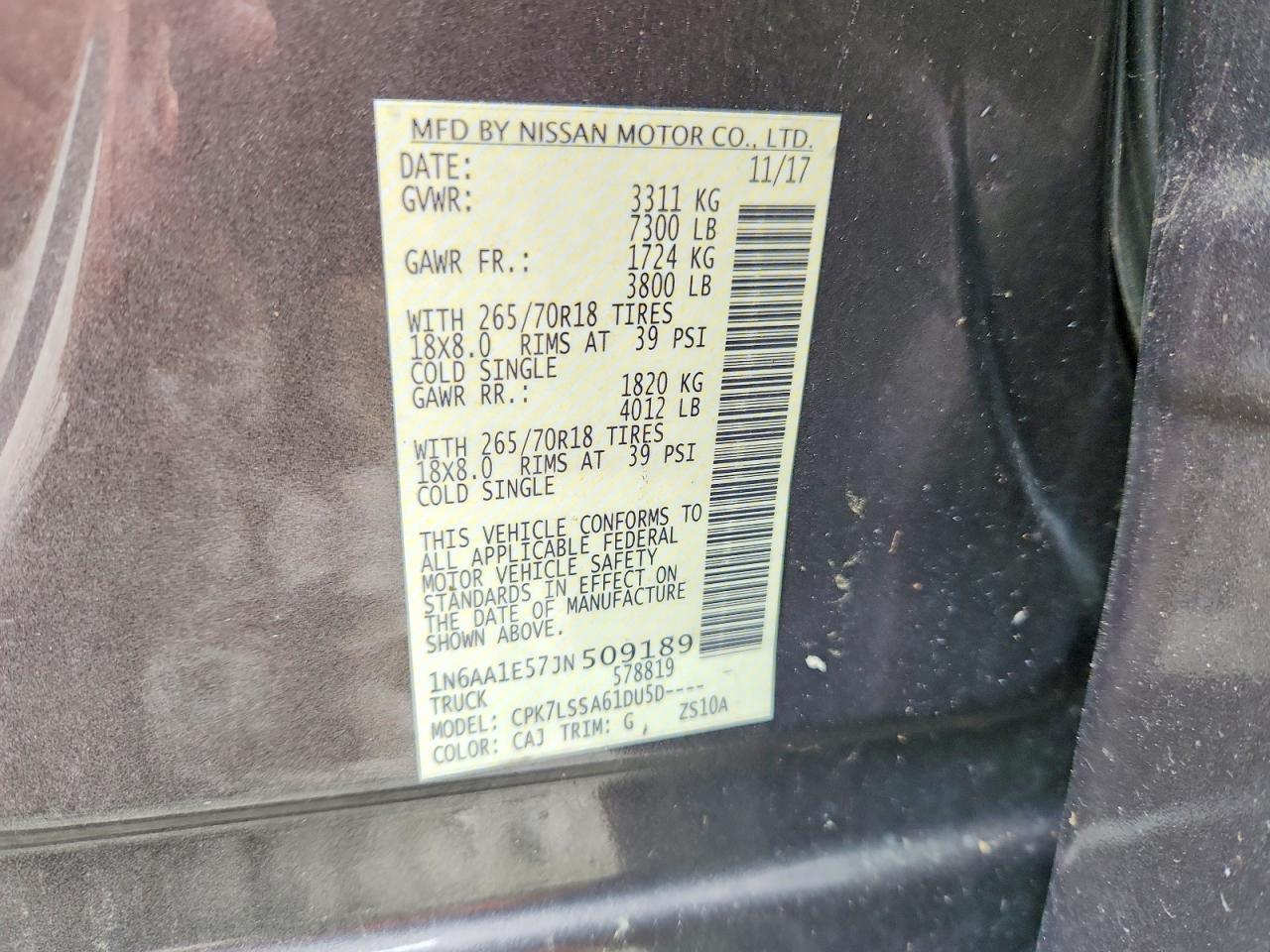 2018 Nissan Titan SV