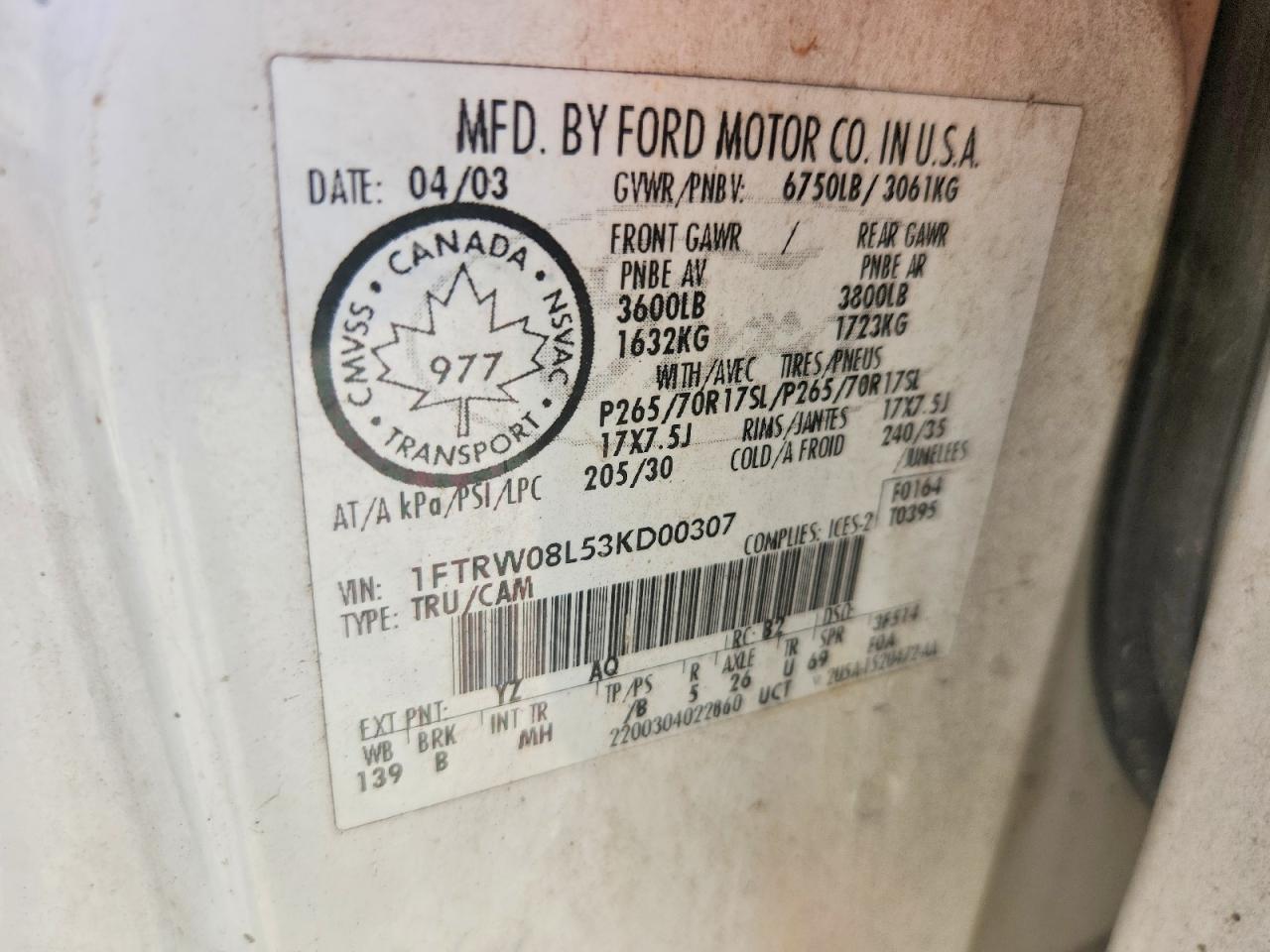 2003 Ford F150 Supercrew