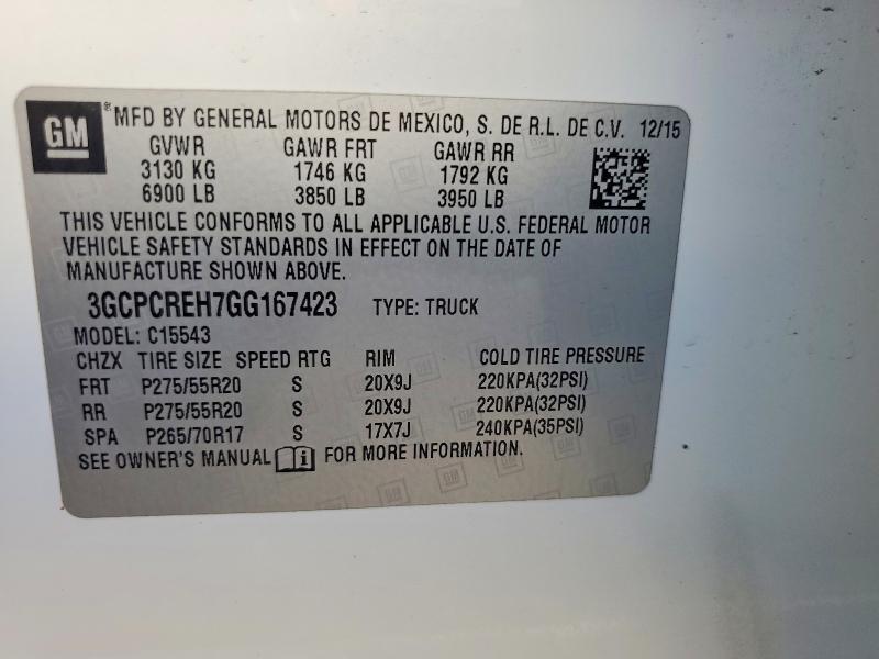2016 Chevrolet Silverado C1500 LT