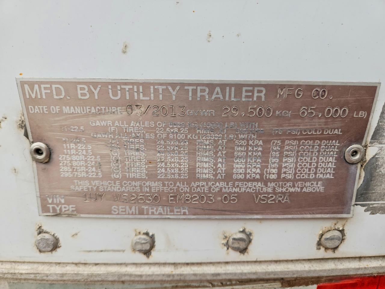 2014 Utility Trailer Manufactu Trailers-Refrigerated Van Trailer