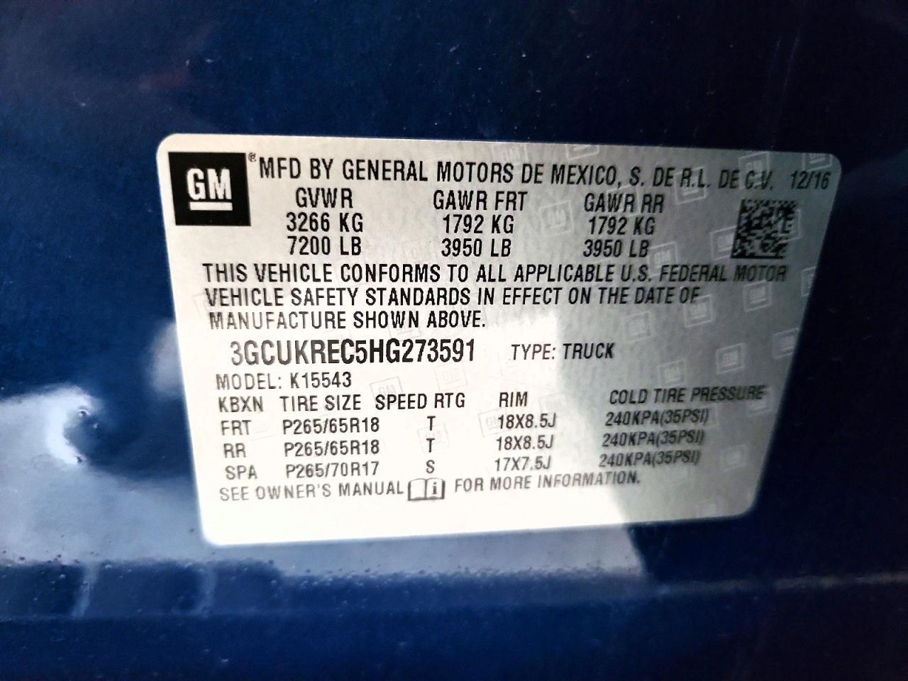 2017 Chevrolet Silverado K1500 LT