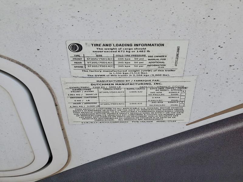 2010 Dutchmen Travel Recreational Vehicle (RV)