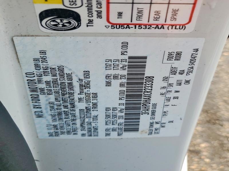 2012 Ford Fusion se