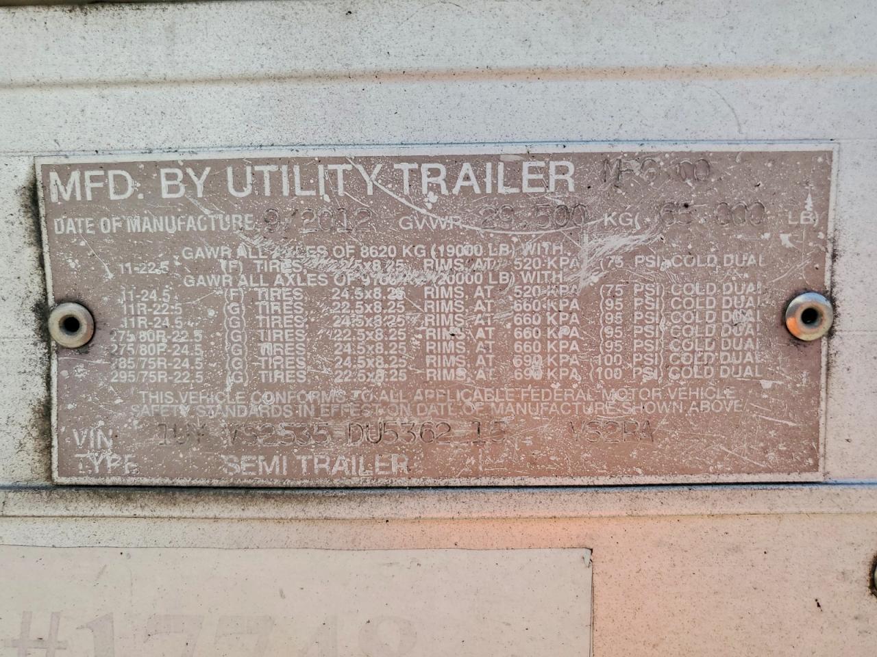2013 Utility Trailer Manufactu Utility TR-Refrigerated Beverage Trailer