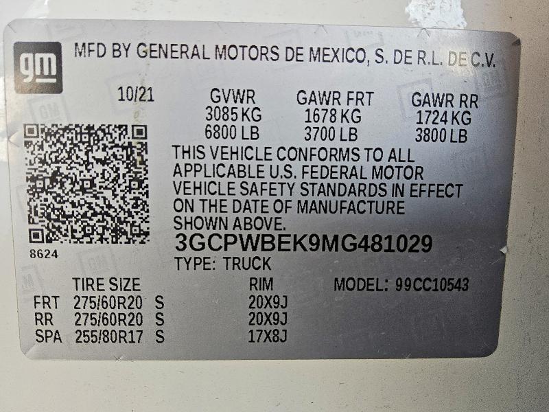 2021 Chevrolet Silverado C1500 Custom