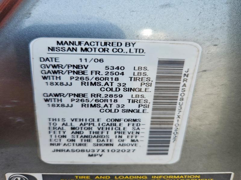 2007 Infiniti Fx35 Base