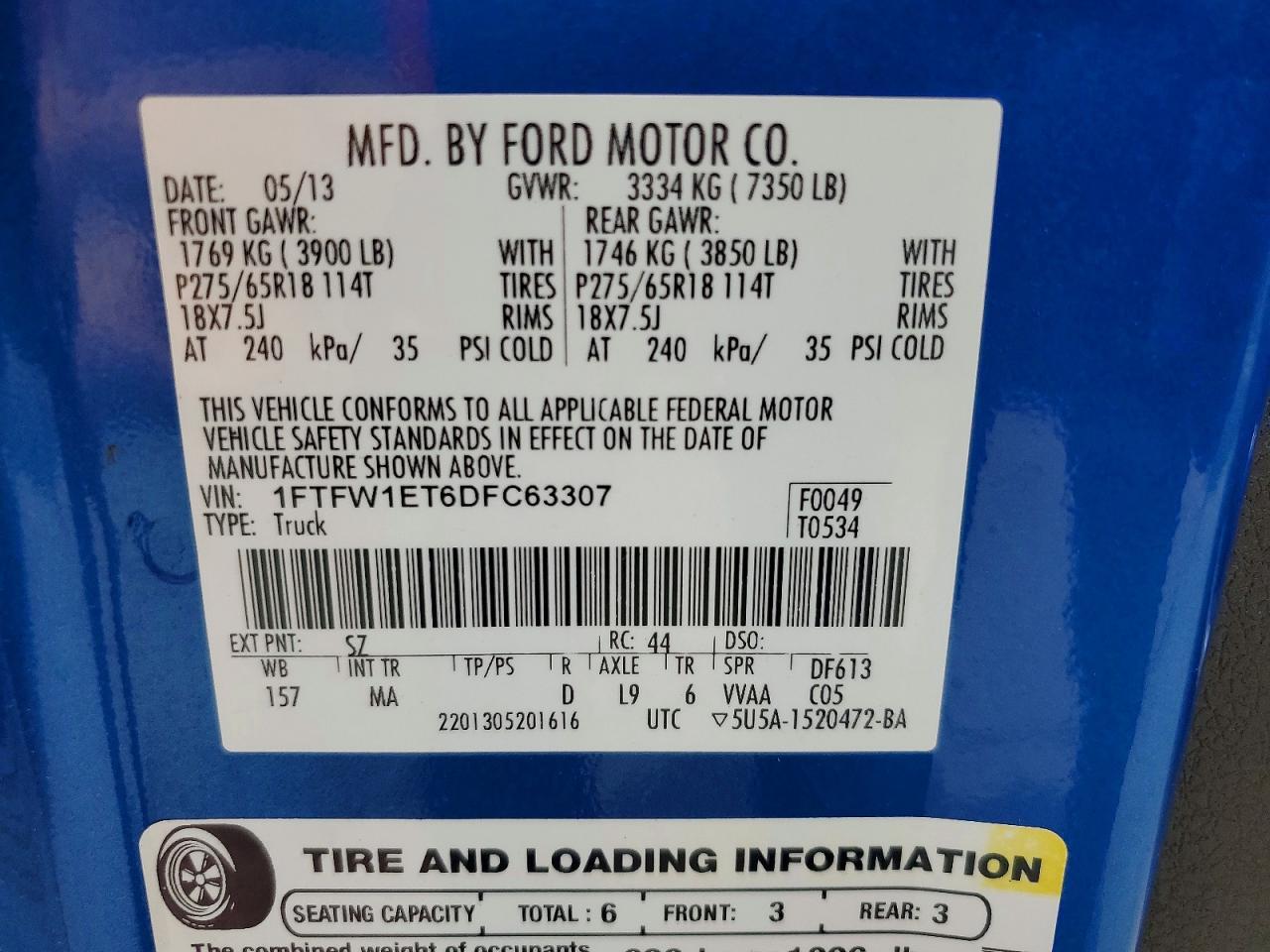 2013 Ford F150 Supercrew
