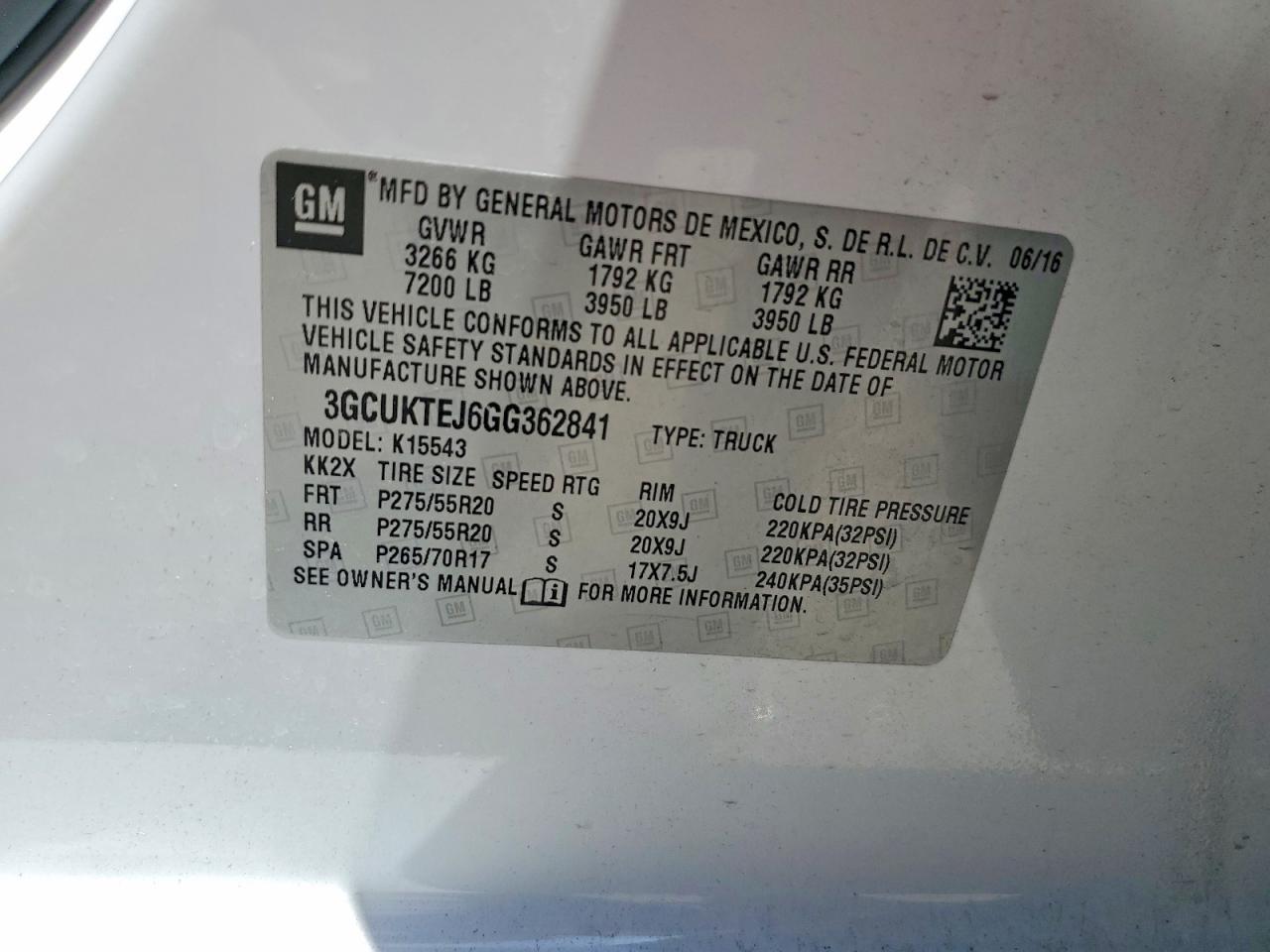 2016 Chevrolet Silverado K1500 High Country