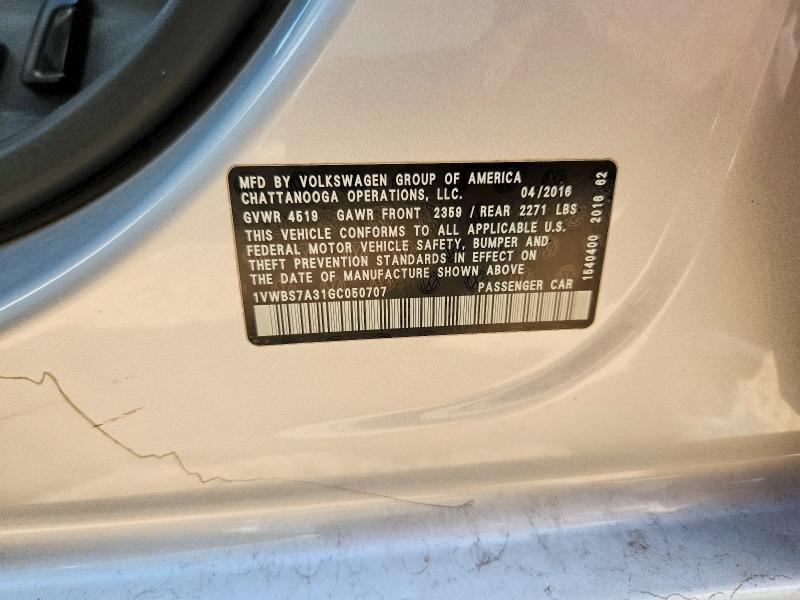 2016 Volkswagen Passat se