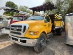 2010 Ford F650 Super Duty Flatbed Truck With Crash Attenuato