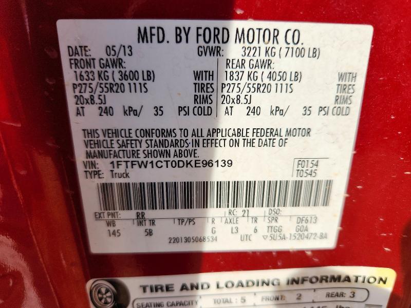 2013 Ford F150 Supercrew