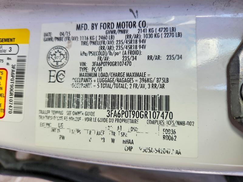 2016 Ford Fusion SE