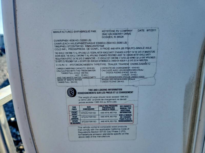 2012 Keystone Energy Camper