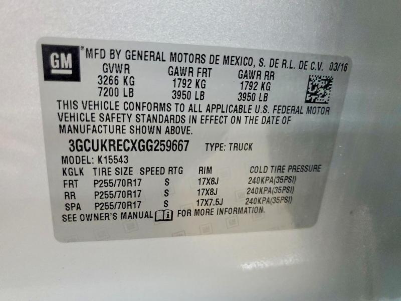 2016 Chevrolet Silverado K1500 LT