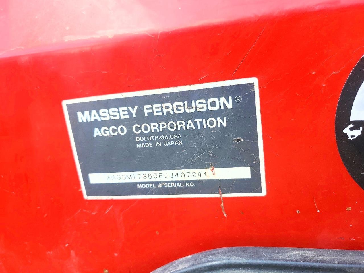 2016 Massey Ferguson 2016 Massfnginc Construction Equipment