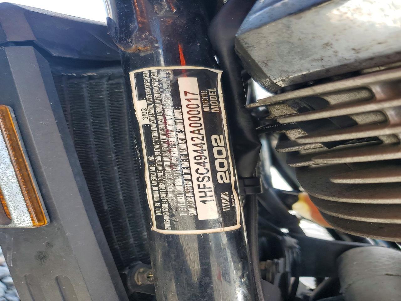 2002 Honda VTX1800 S