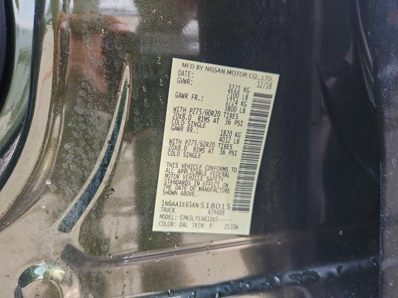 2019 Nissan Titan Platinum Reserve