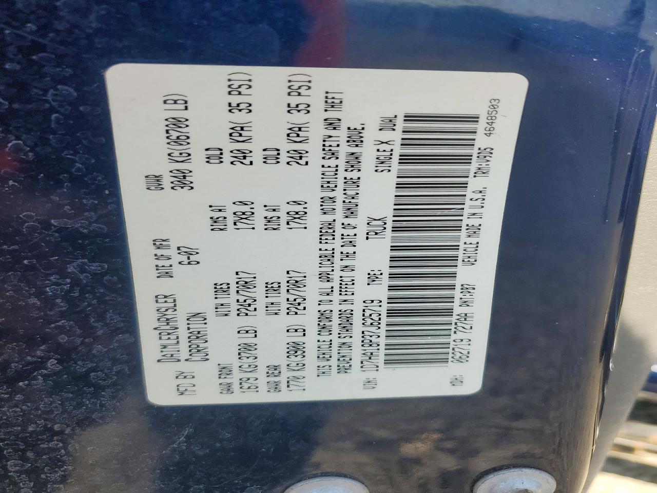 2007 Dodge RAM 1500 ST