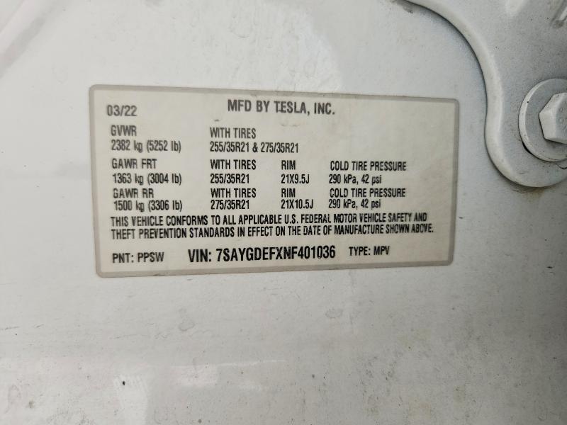 2022 Tesla Model  Y