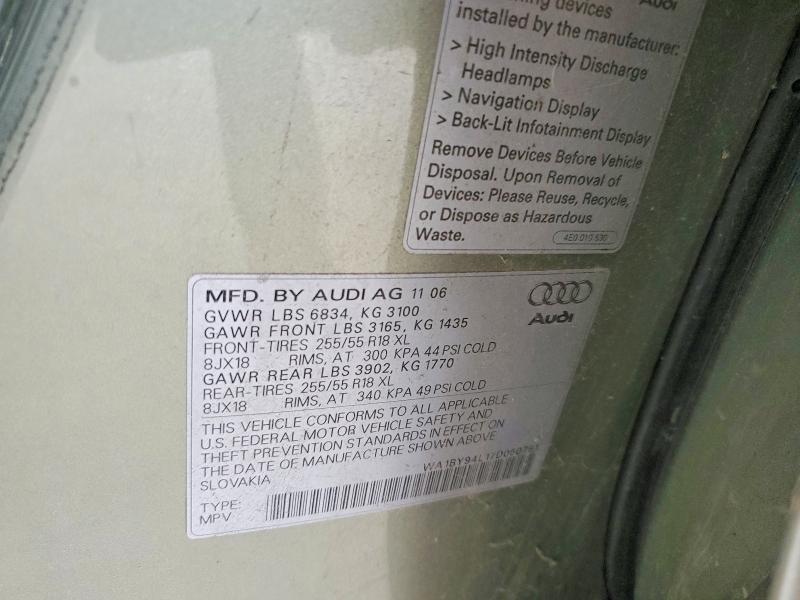 2007 Audi Q7 3.6 Quattro Premium