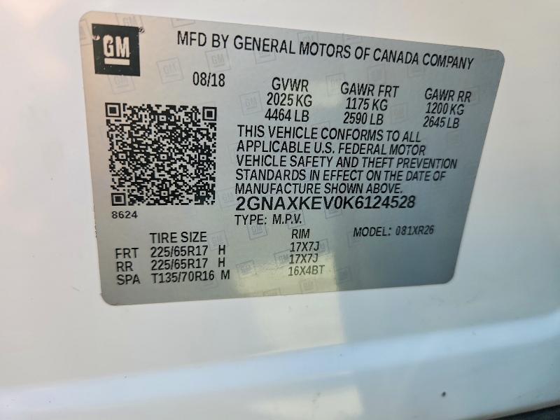 2019 Chevrolet Equinox lt