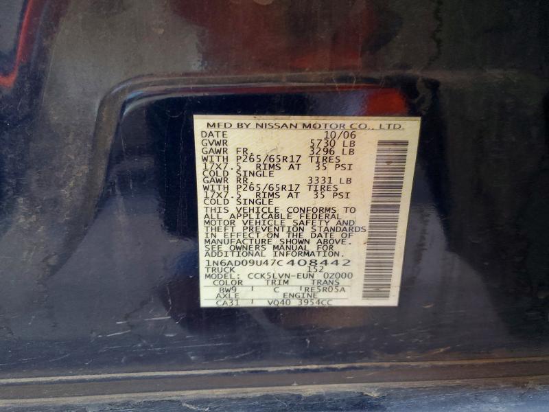 2007 Nissan Frontier SE