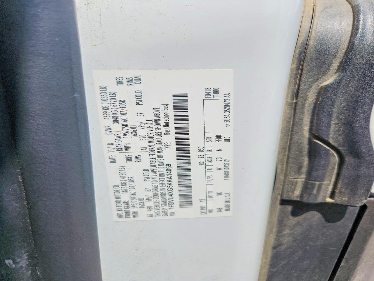 2019 Ford Transit T-350 HD