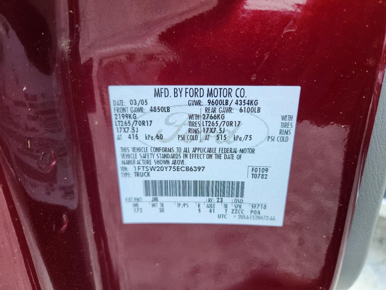2005 Ford F250 Super Duty