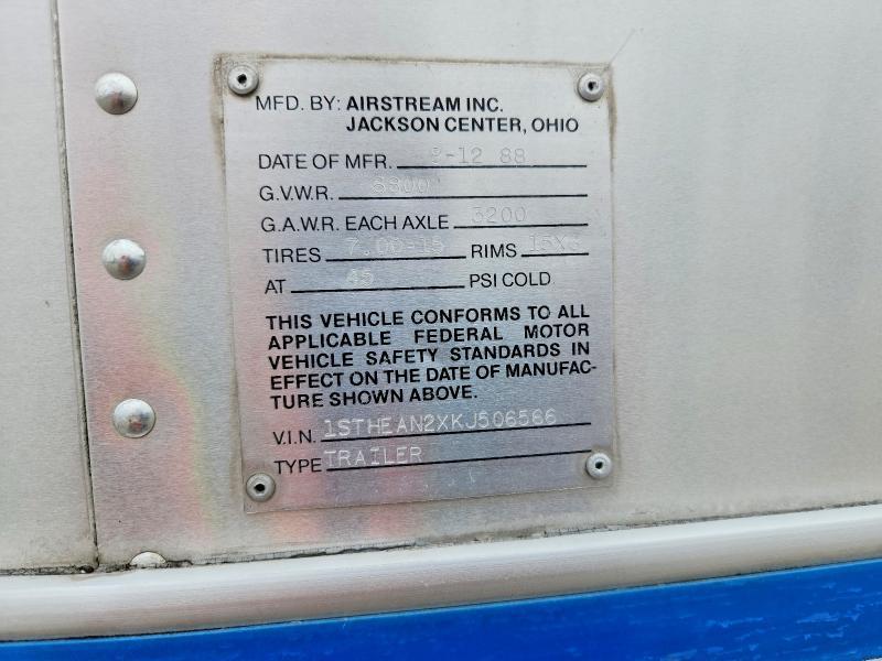 1988 Airstream Excella Camper