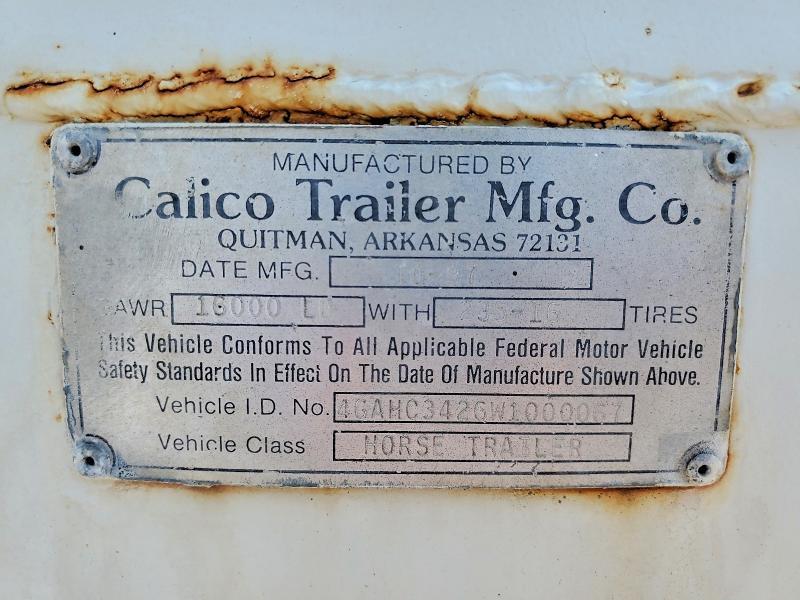 1998 Calico Horse Trailer