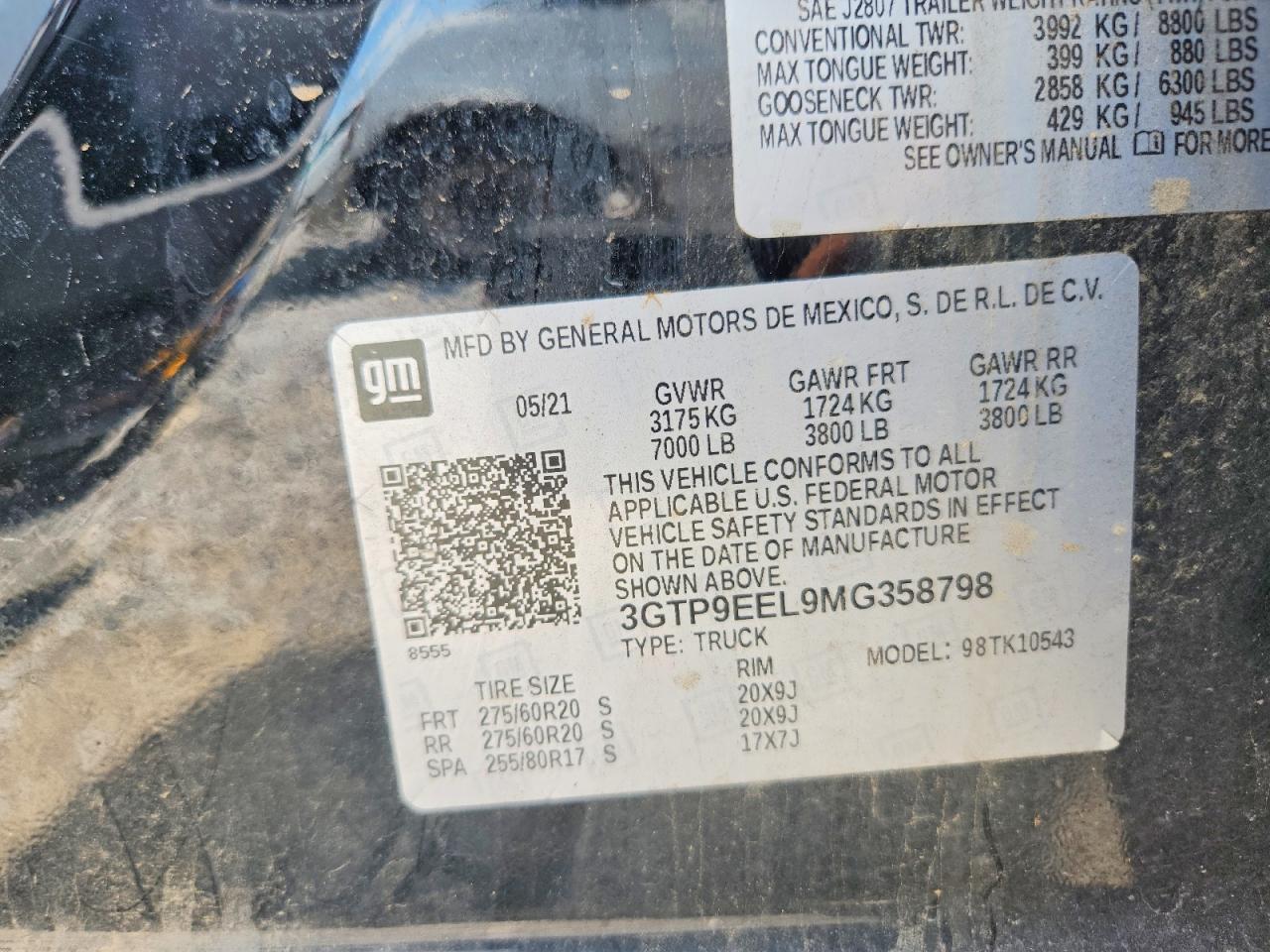 2021 GMC Sierra K1500 AT4