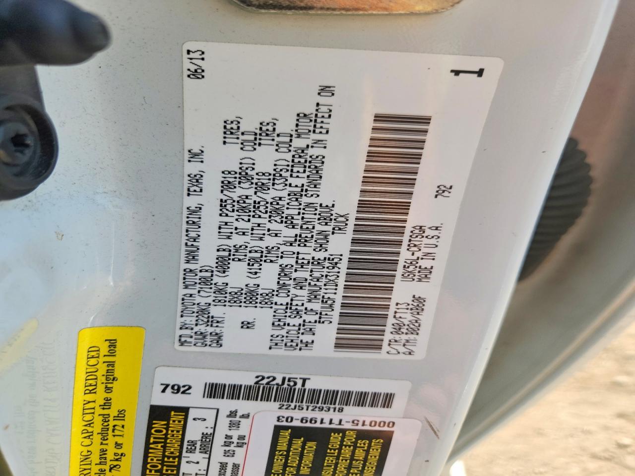 2013 Toyota Tundra Double Cab SR5