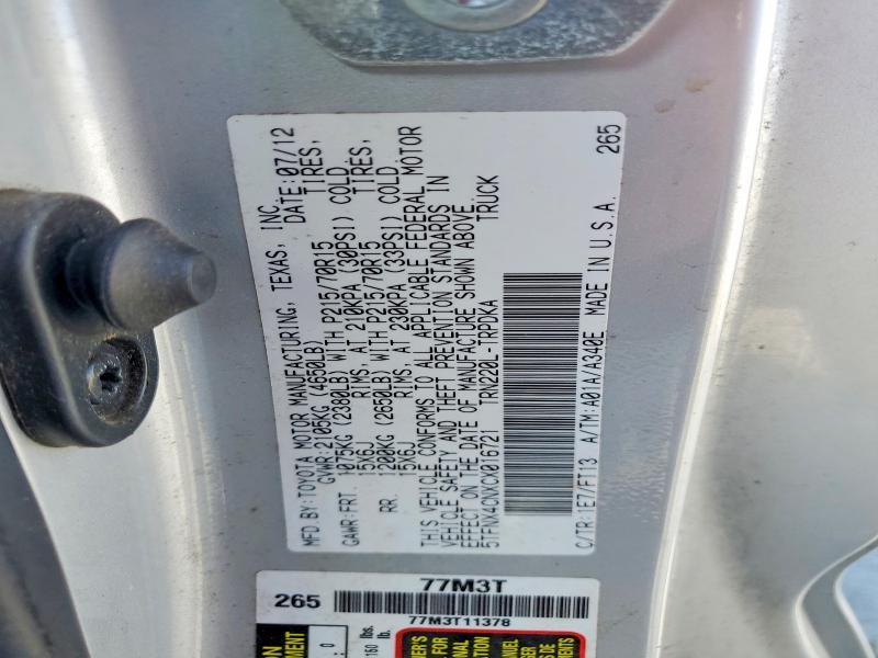 2012 Toyota Tacoma Base