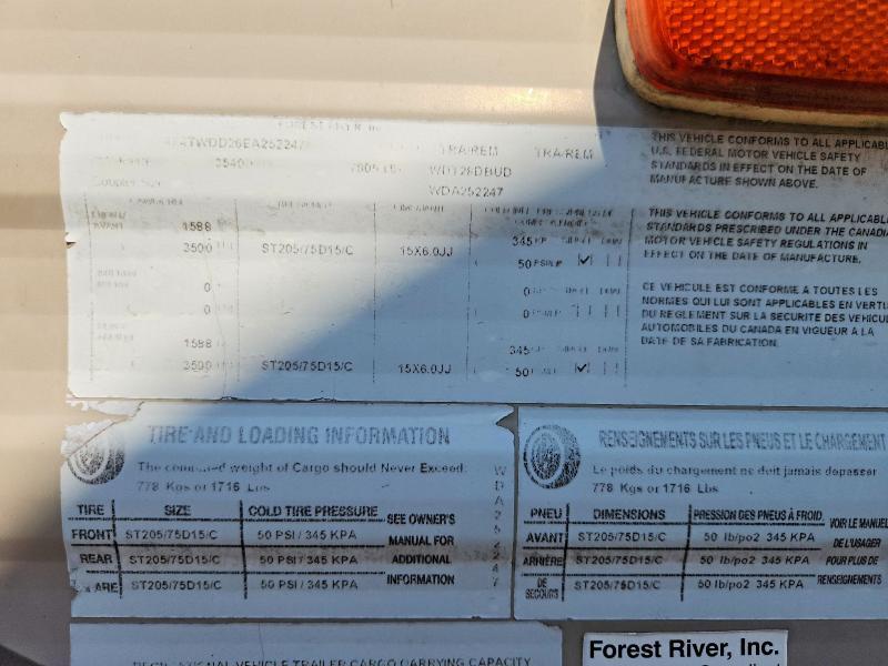 2014 Forest River Wild Wood 28dbud