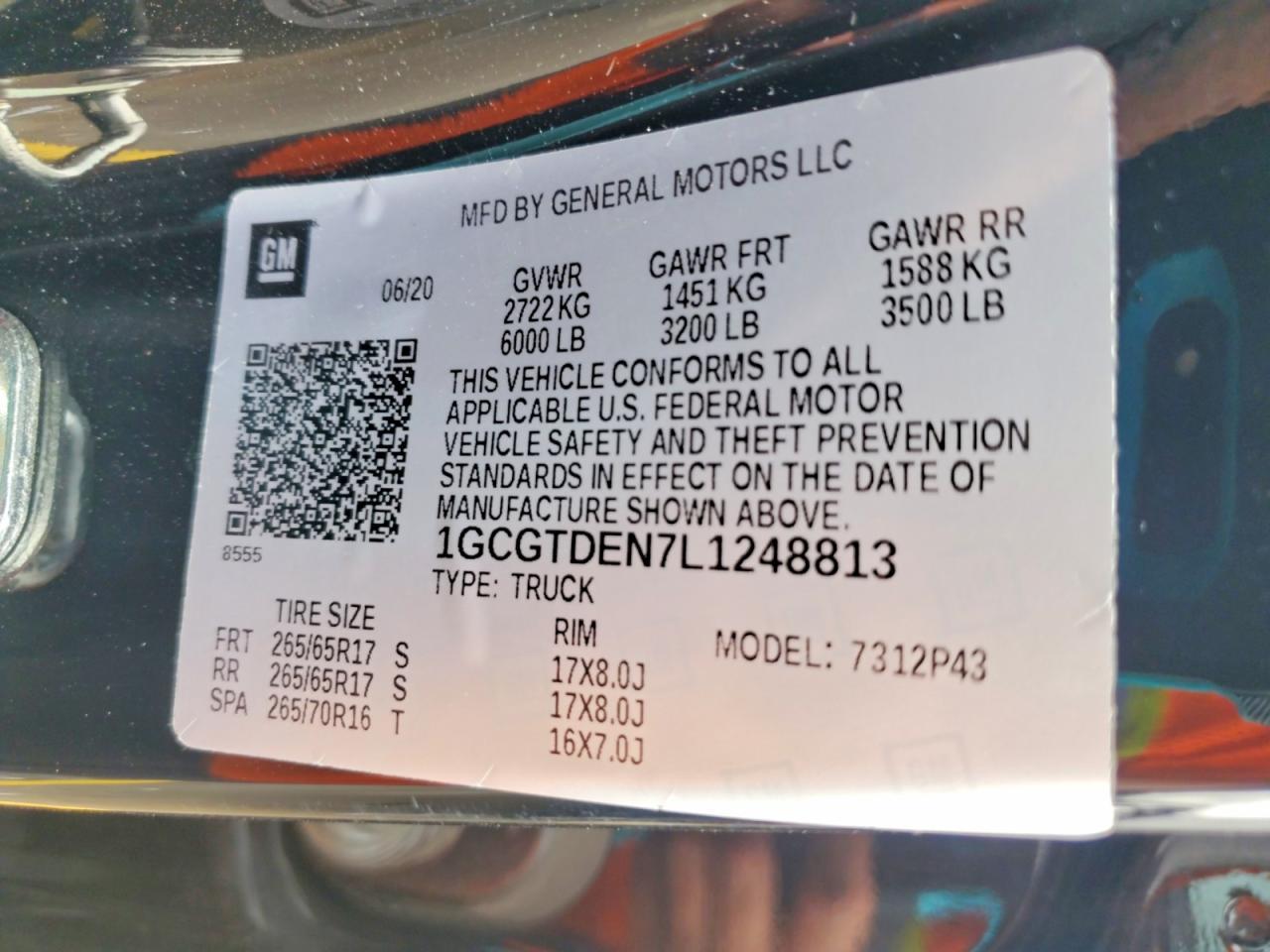 2020 Chevrolet Colorado Z71