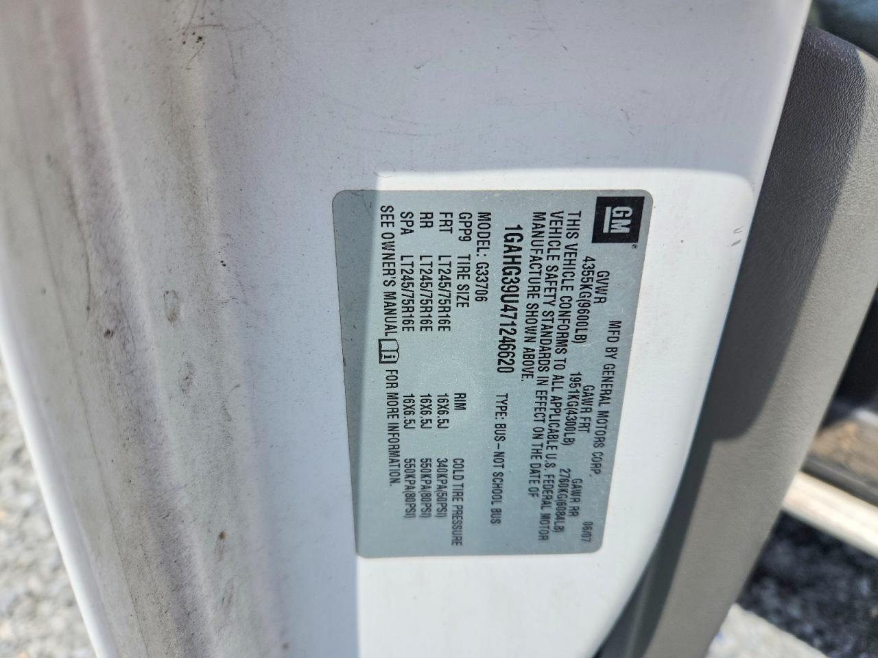2007 Chevrolet Express G3500