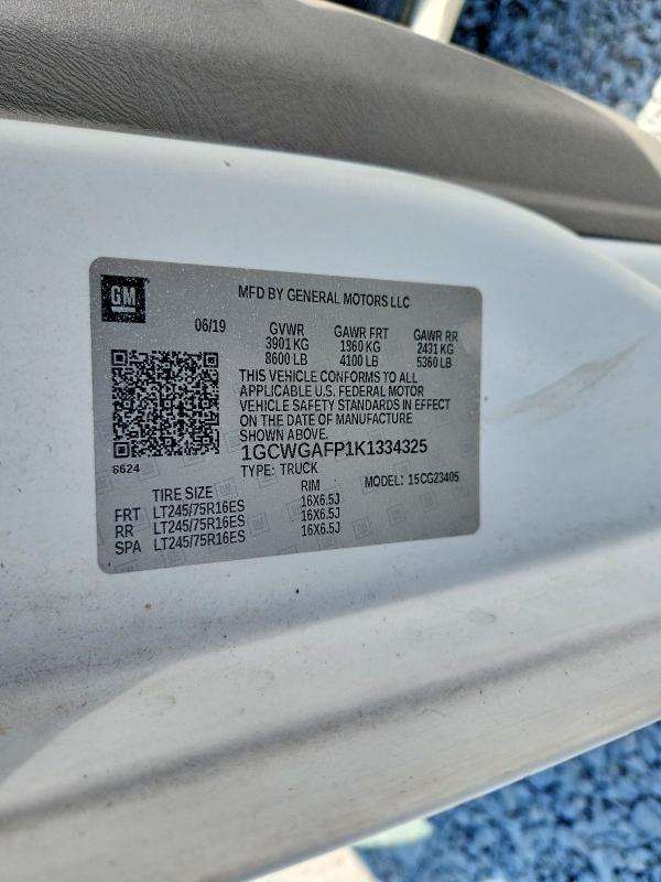 2019 Chevrolet Express 2500 Cargo Delivery Van