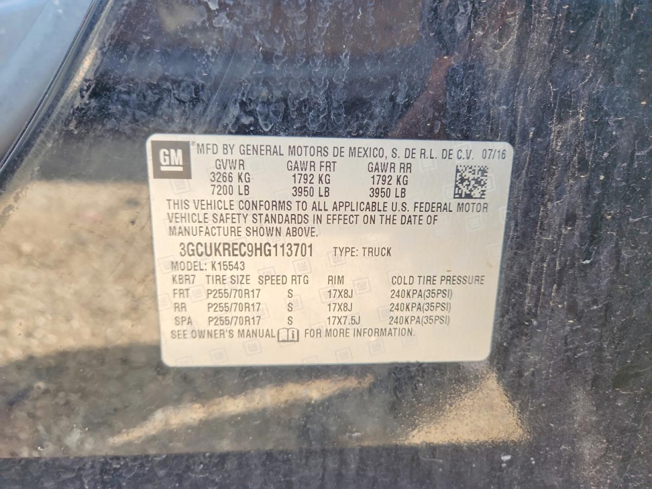 2017 Chevrolet Silverado K1500 LT