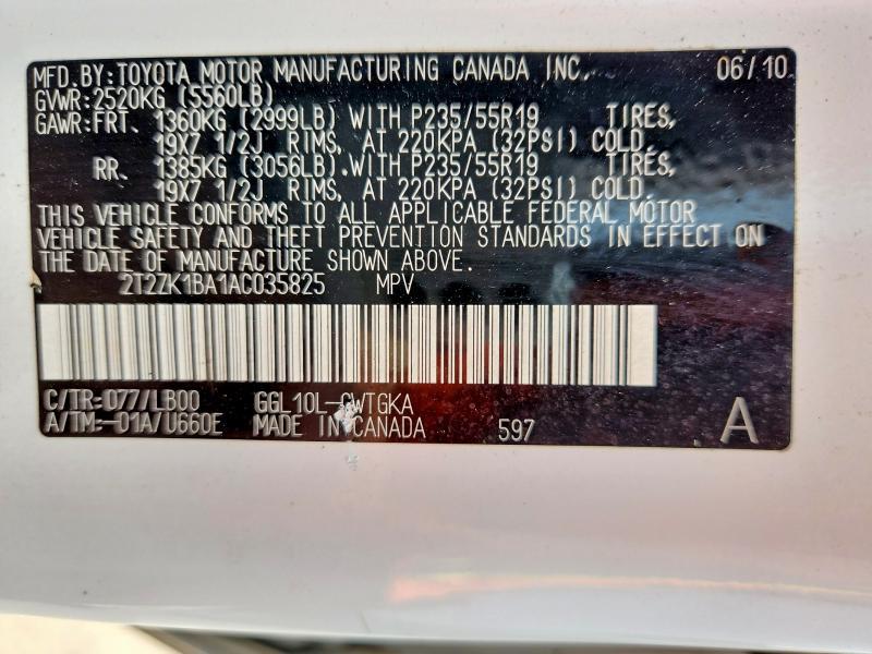 2010 Lexus Rx 350
