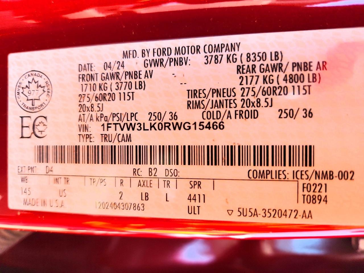 2024 Ford F150 Lightning XLT