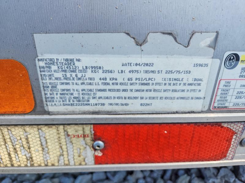 2022 Homesteader 822HT Enclosed Cargo Trailer