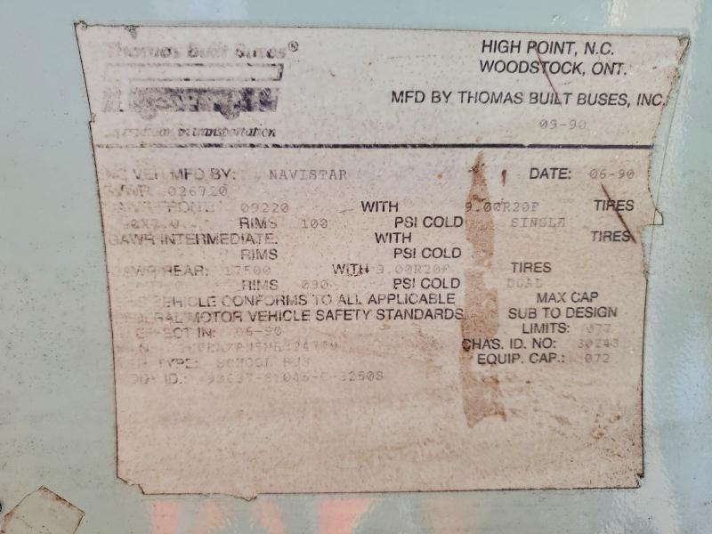 1991 International 3000 3700