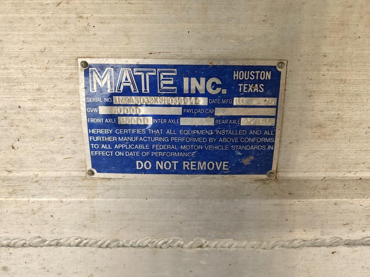 2025 Cargomate 2025 Mate END Dump Trailer