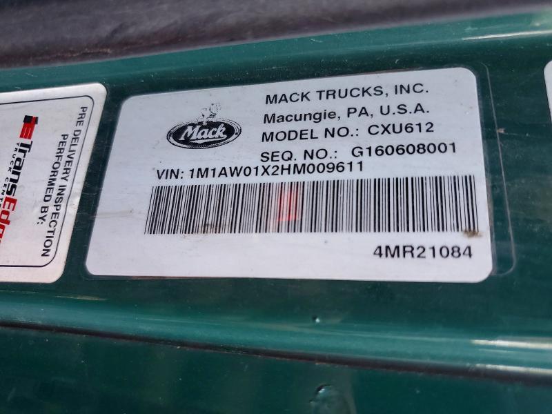 2017 Mack 600 CXU600