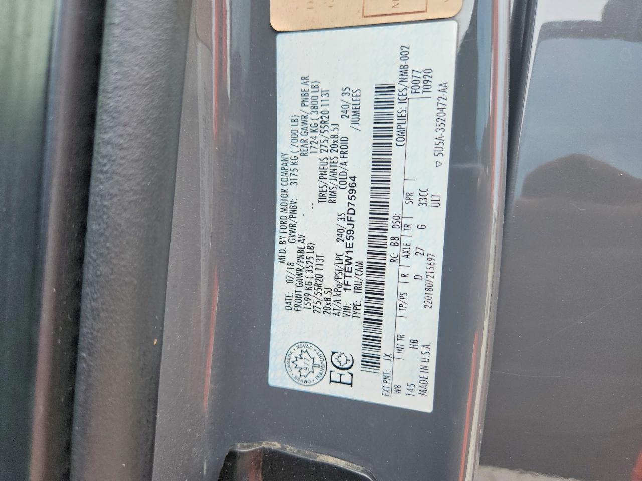 2018 Ford F150 Supercrew