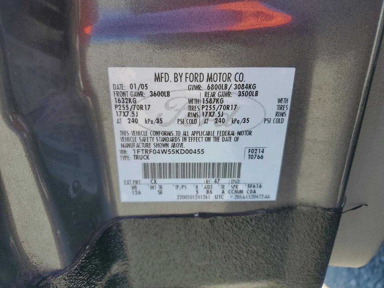 2005 Ford F150